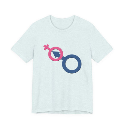 Man In Woman T-Shirt Short Sleeve