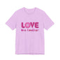Love One Another T‑Shirt — Retro Pink Flower Peace Tee