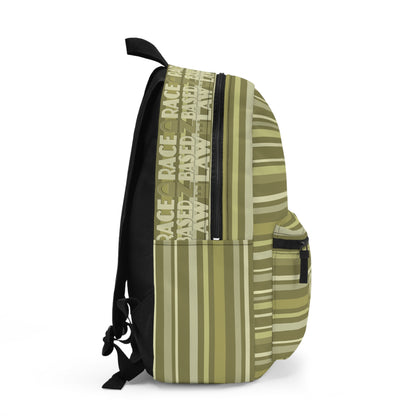 END RACE BASED LAW Beige Backpack