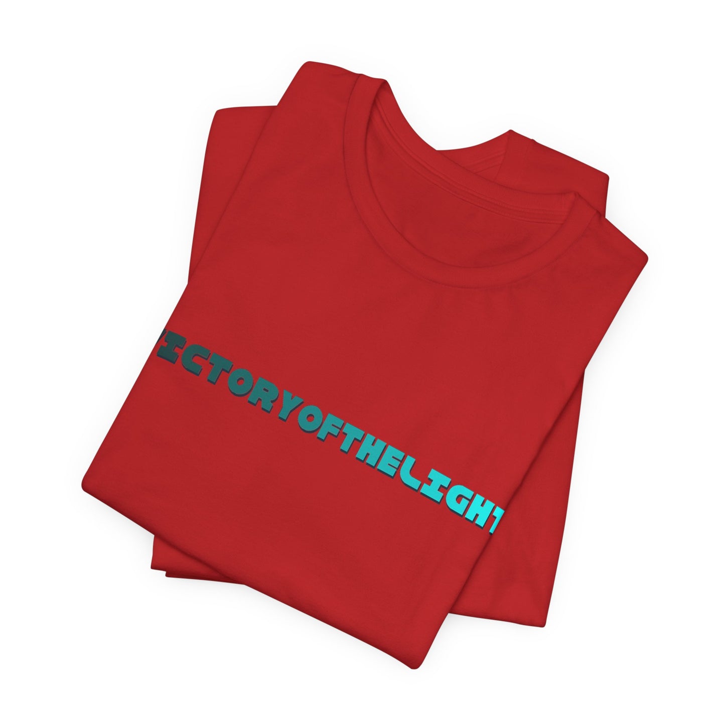 Victory Of The Light  Blue Banner T-Shirt Short Sleeve
