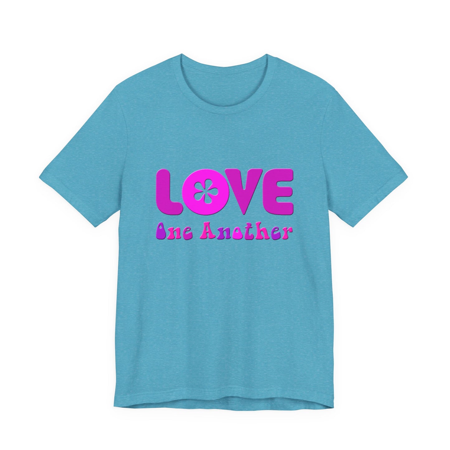 Love One Another Pink T-Shirt Short Sleeve