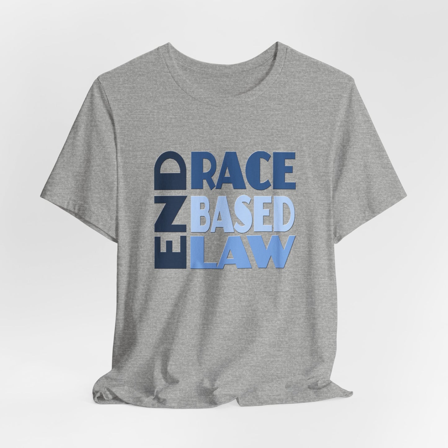 END RACE BASED LAW Blue T-Shirt Short Sleeve