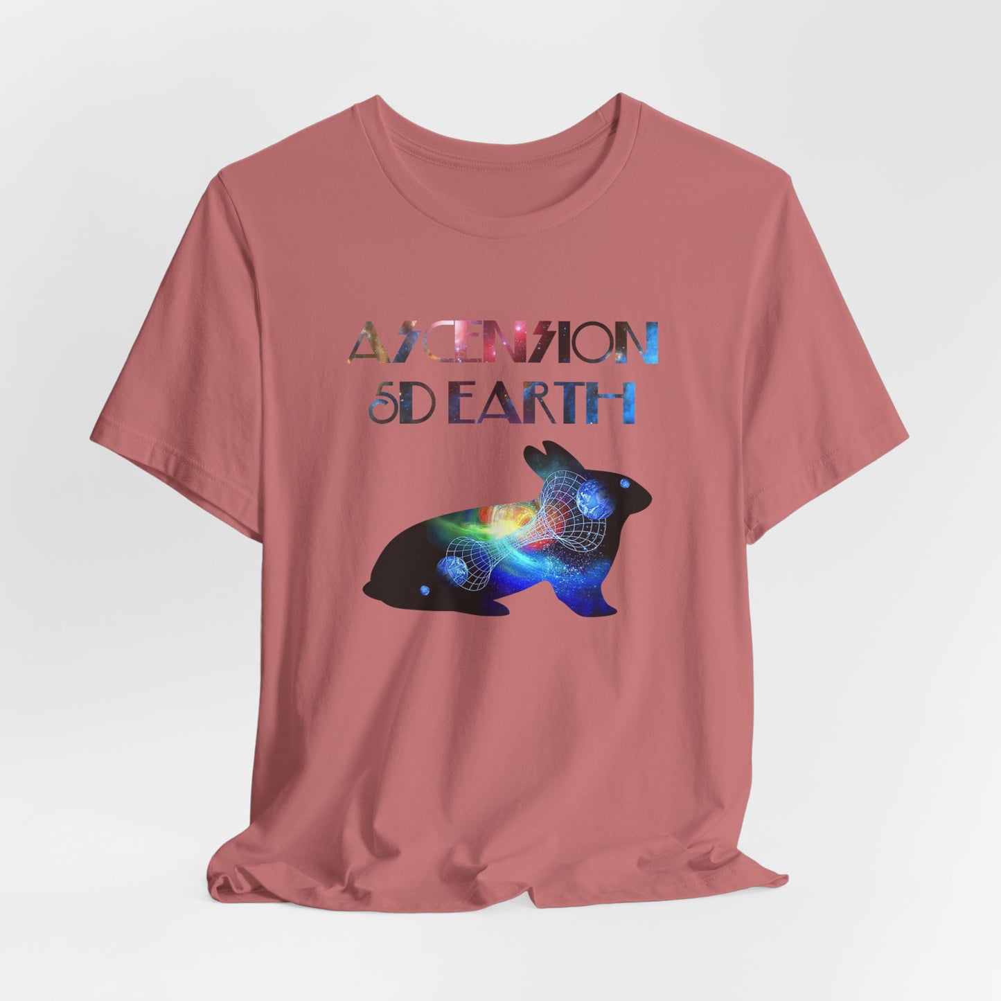 Ascension 5D Earth Rabbit T-Shirt Short Sleeve