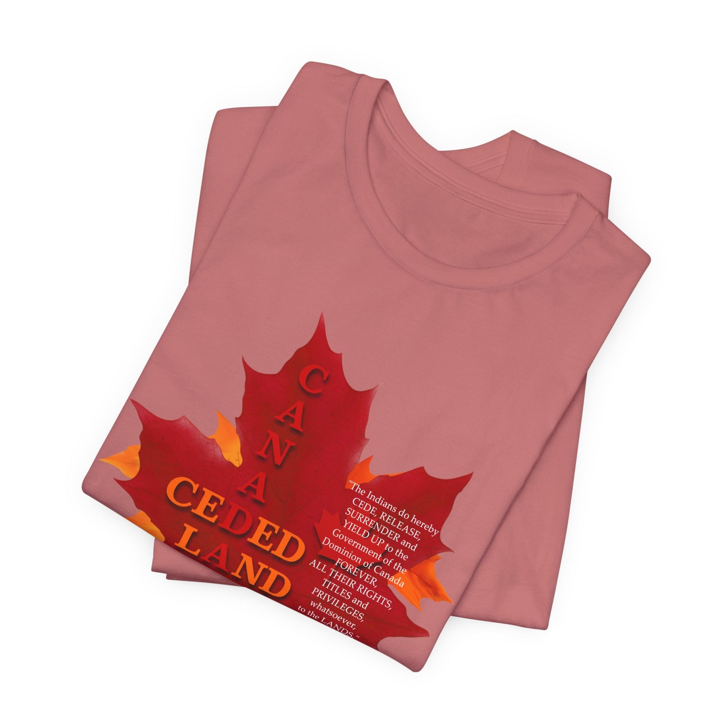 Canada Ceded Land T-Shirt Short Sleeve