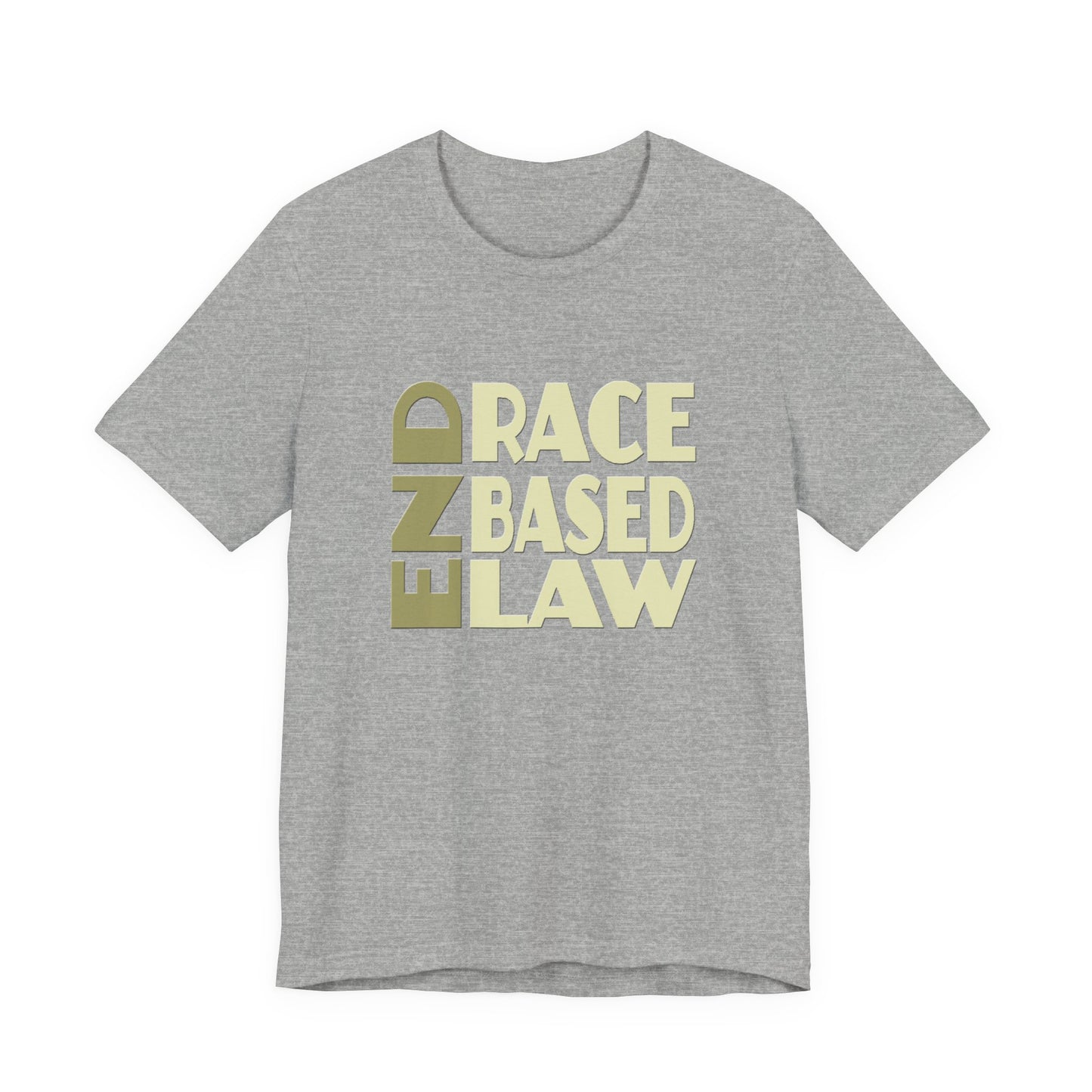 END RACE BASED LAW Beige T-Shirt Short Sleeve