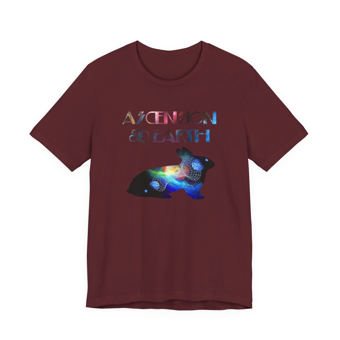 Ascension 5D Earth Rabbit T-Shirt Short Sleeve