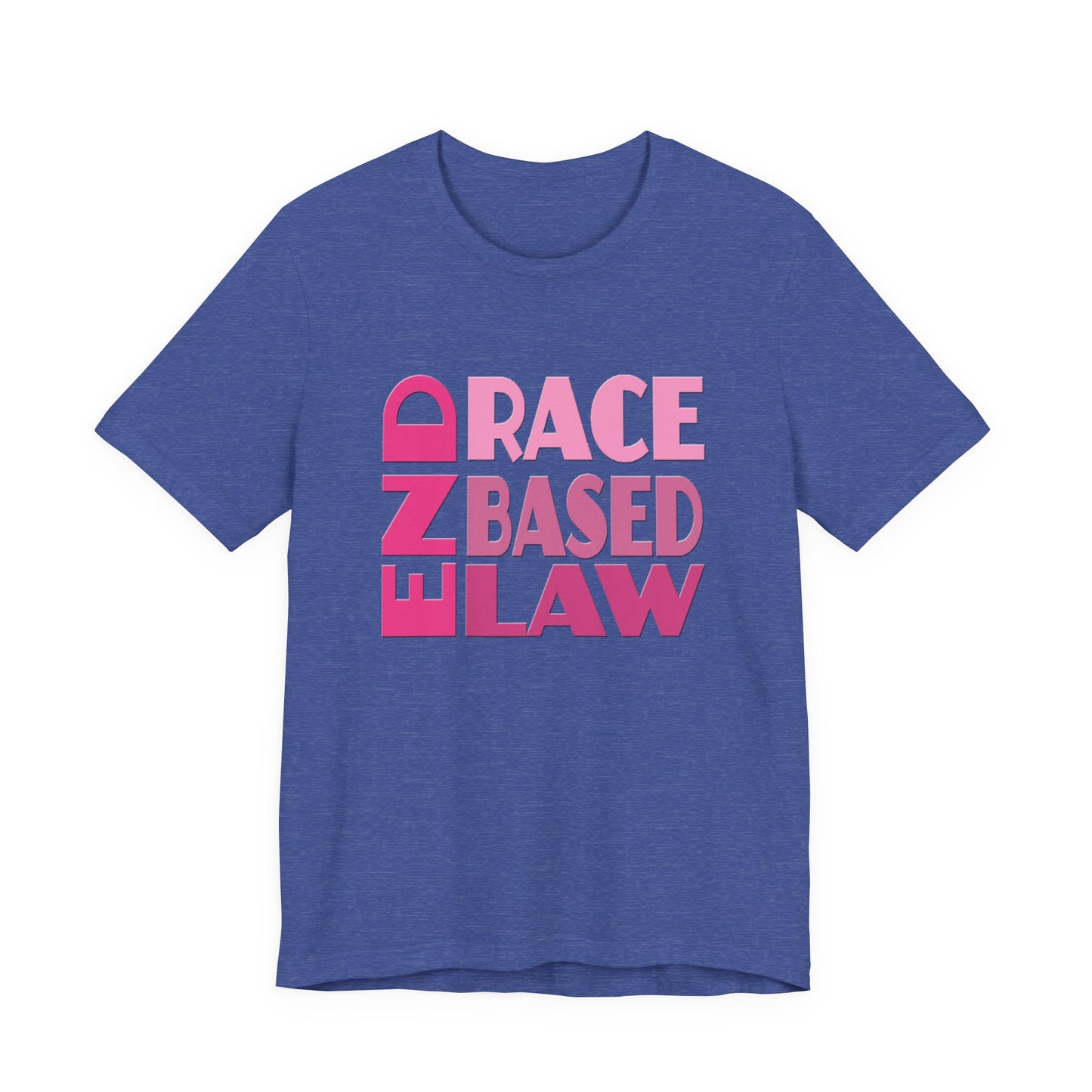 END RACE BASED LAW Pink T-Shirt Short Sleeve
