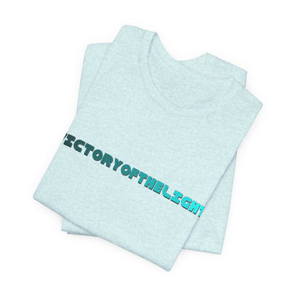 Victory Of The Light  Blue Banner T-Shirt Short Sleeve