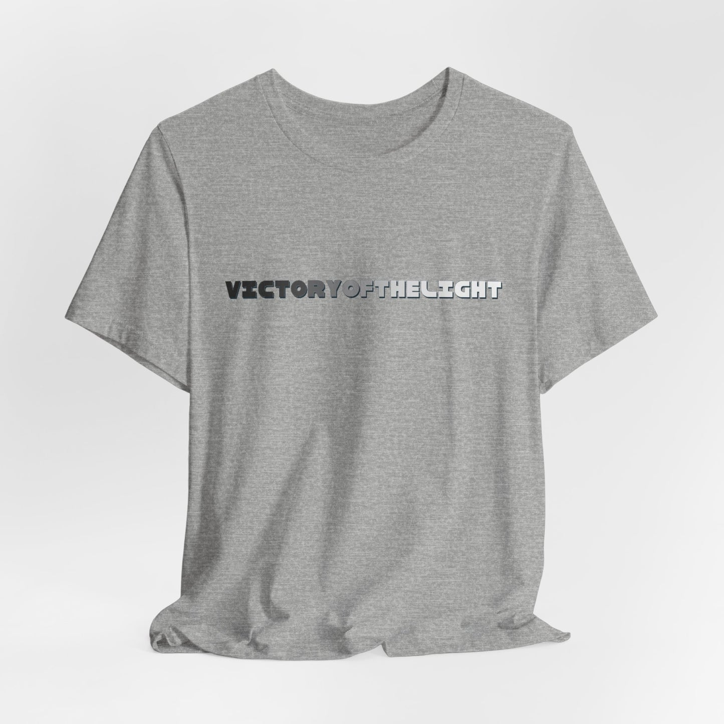 Victory Of The Light Grey Banner T-Shirt Short Sleeve