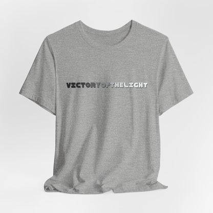 Victory Of The Light Grey Banner T-Shirt Short Sleeve