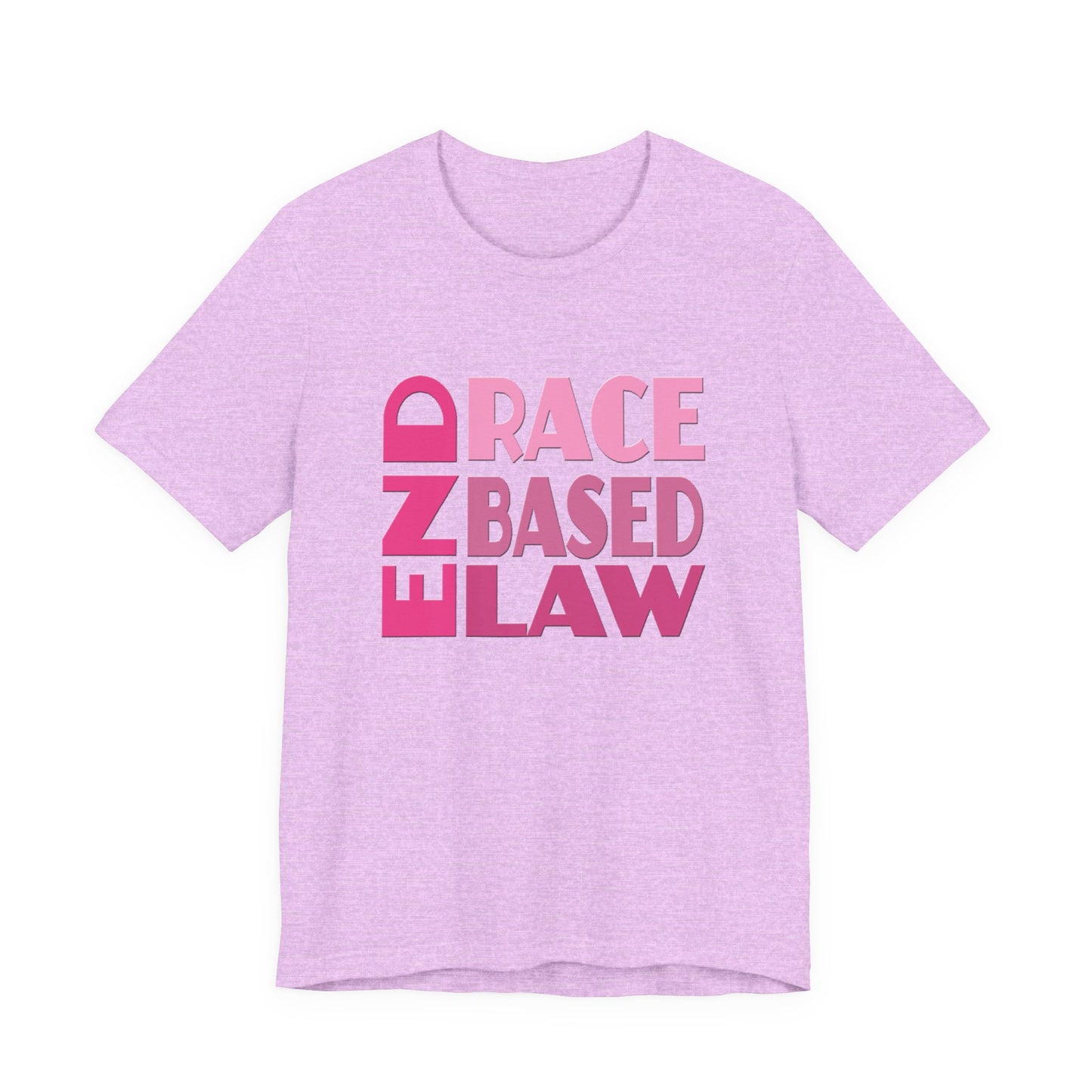 END RACE BASED LAW Pink T-Shirt Short Sleeve