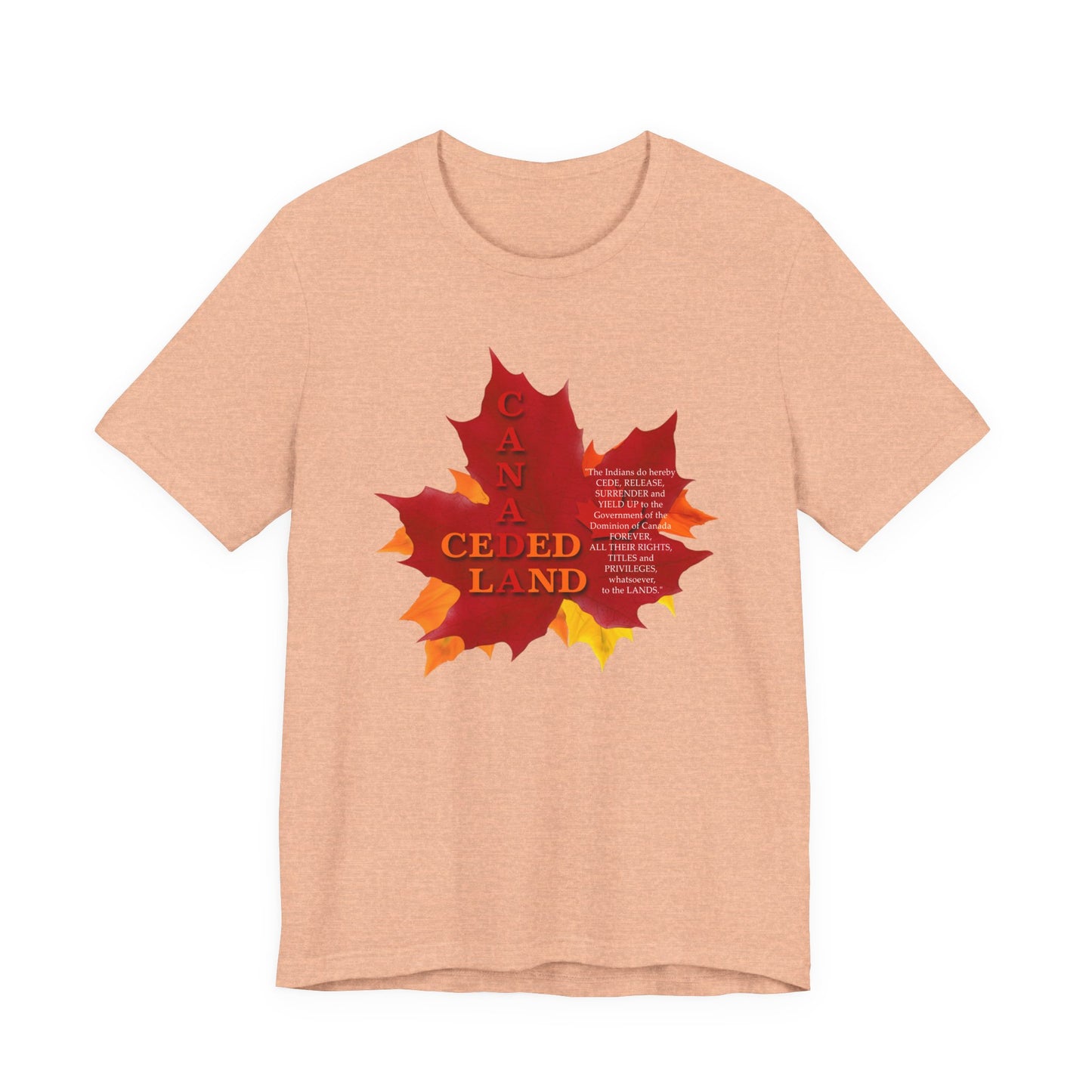 Canada Ceded Land T-Shirt Short Sleeve