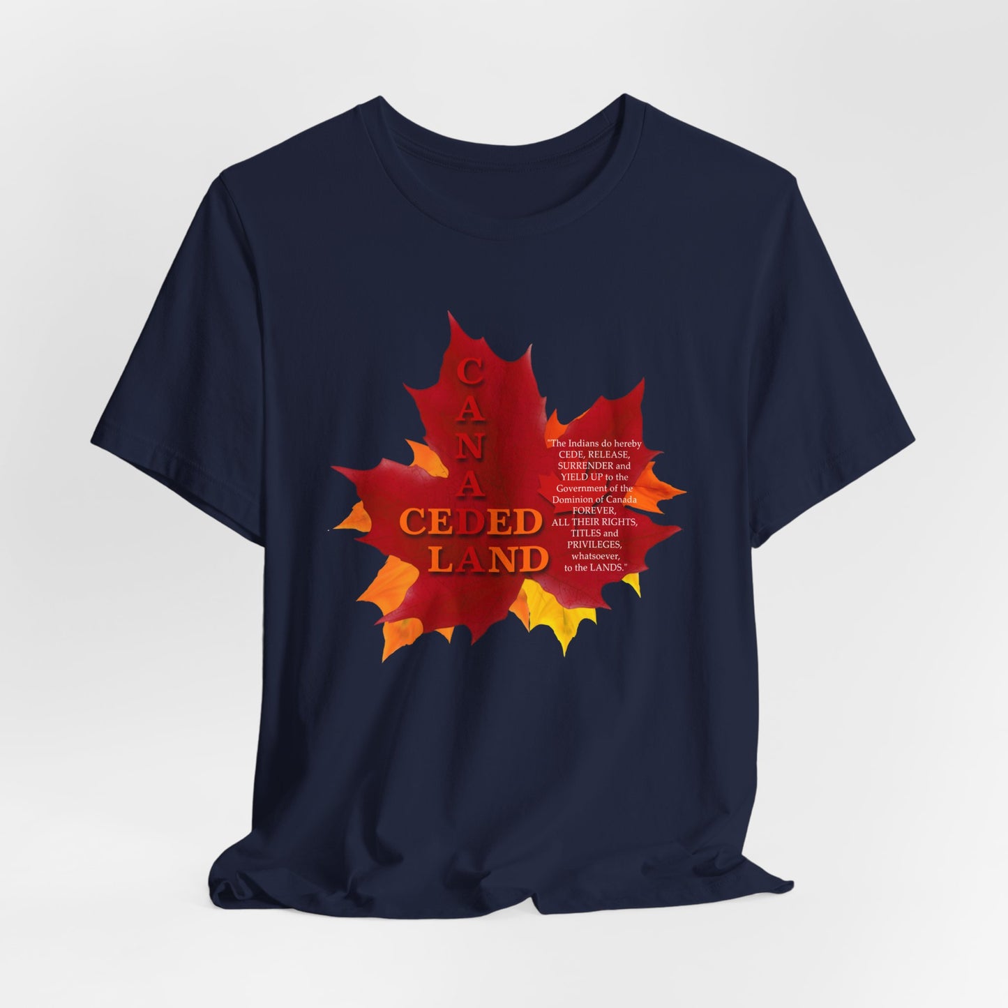 Canada Ceded Land T-Shirt Short Sleeve
