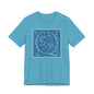 Q Scroll Blue T-Shirt Short Sleeve