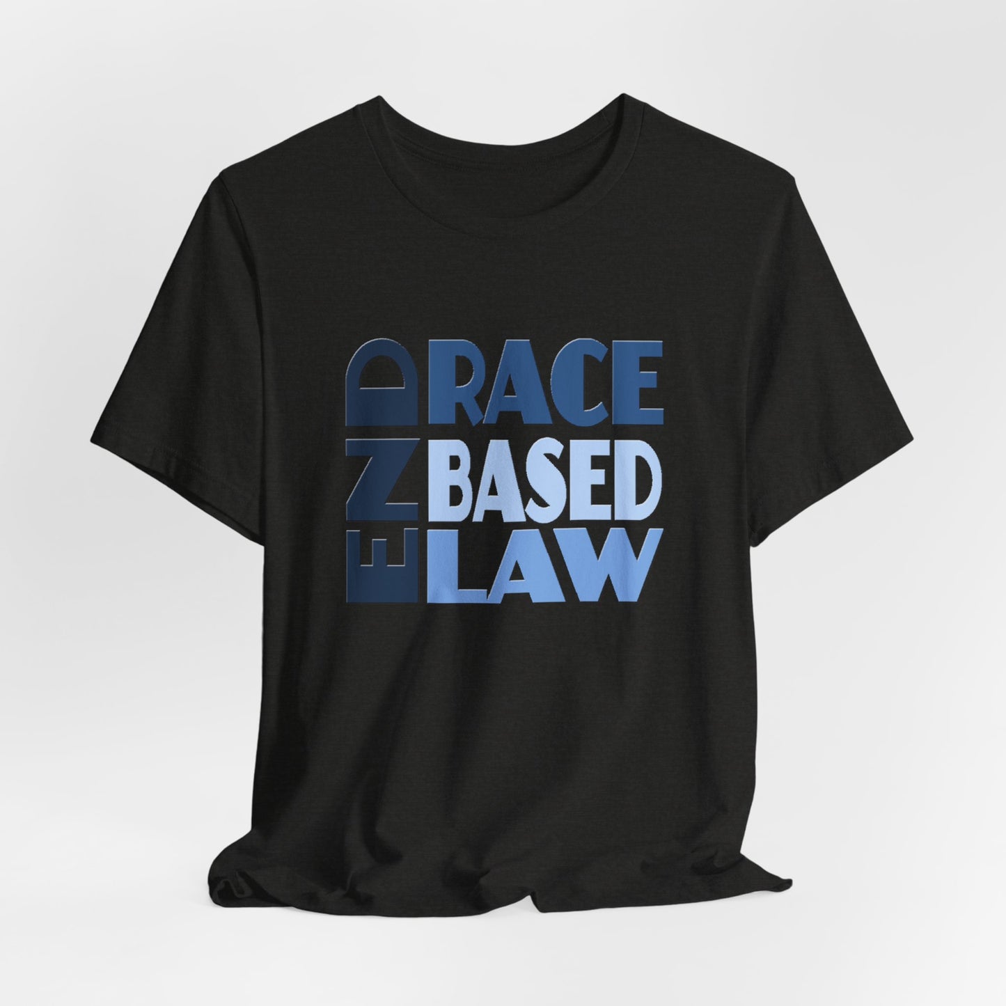 END RACE BASED LAW Blue T-Shirt Short Sleeve