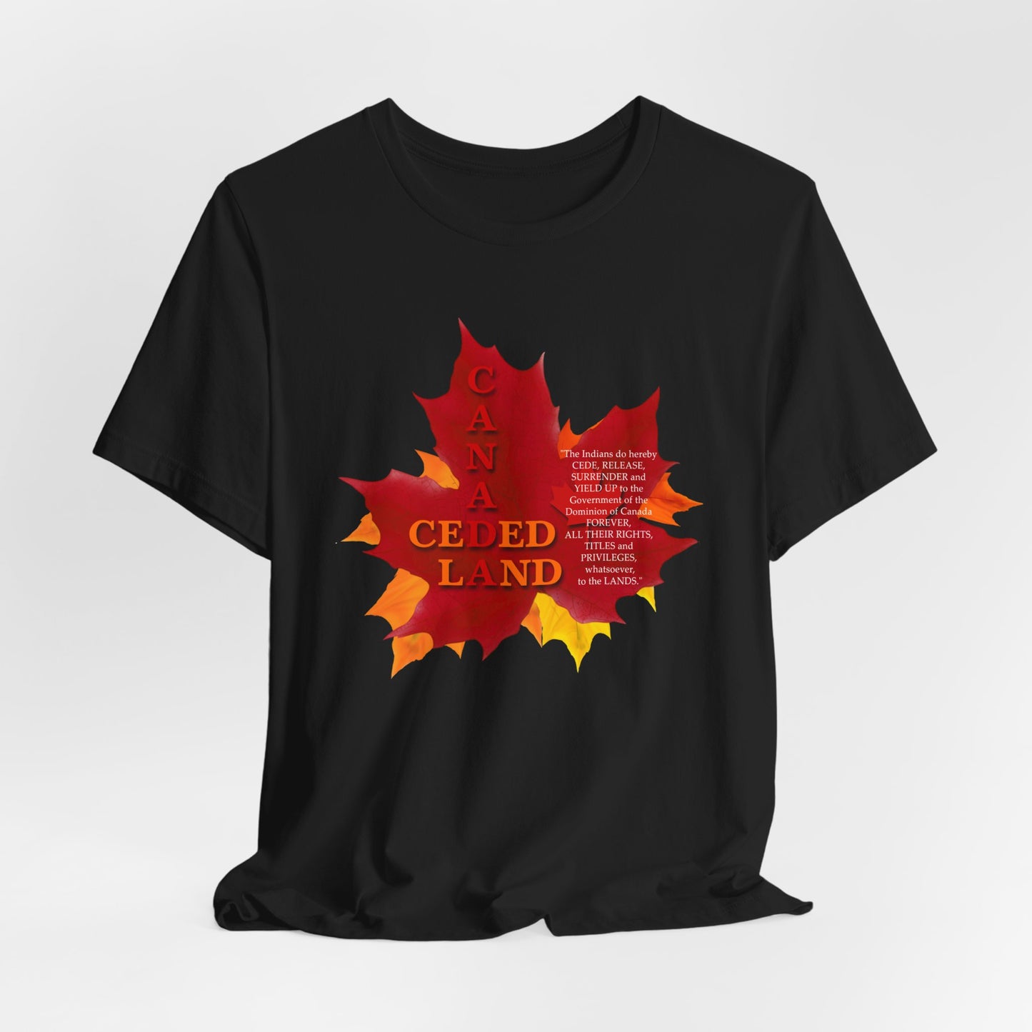 Canada Ceded Land T-Shirt Short Sleeve