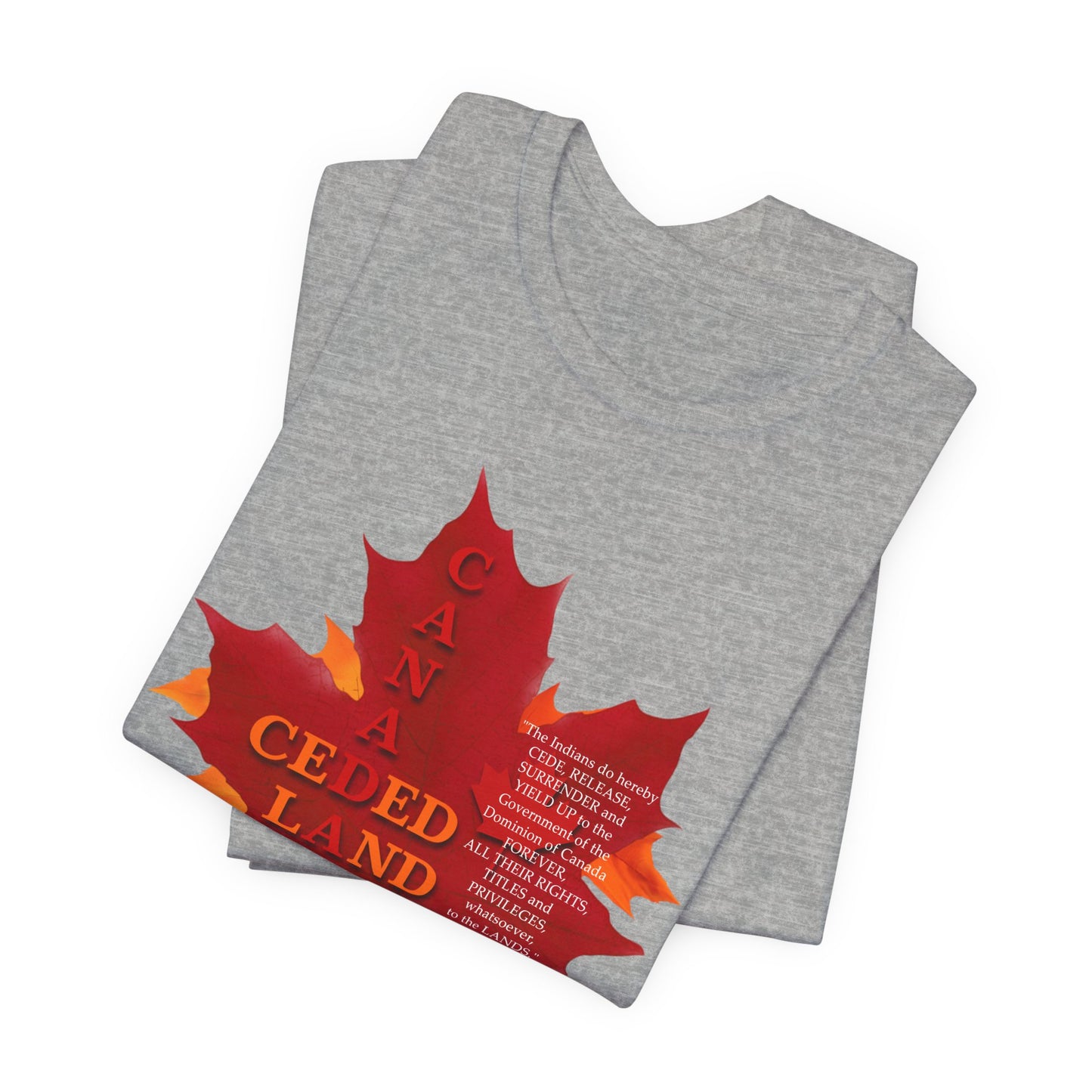 Canada Ceded Land T-Shirt Short Sleeve