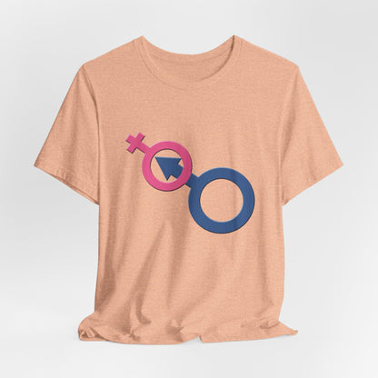 Man In Woman T-Shirt Short Sleeve