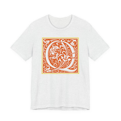 Q Scroll Orange T-Shirt Short Sleeve