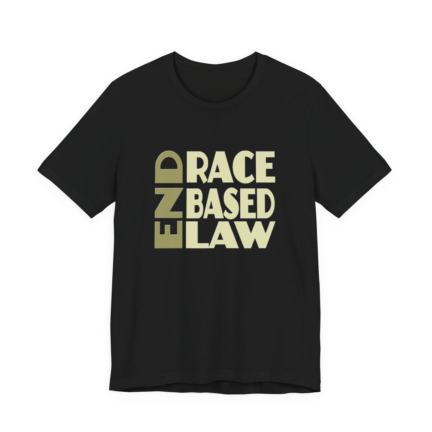 END RACE BASED LAW Beige T-Shirt Short Sleeve