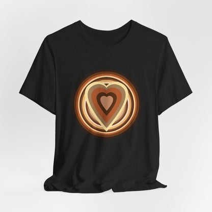 Beige Power Hearts T-Shirt Short Sleeve