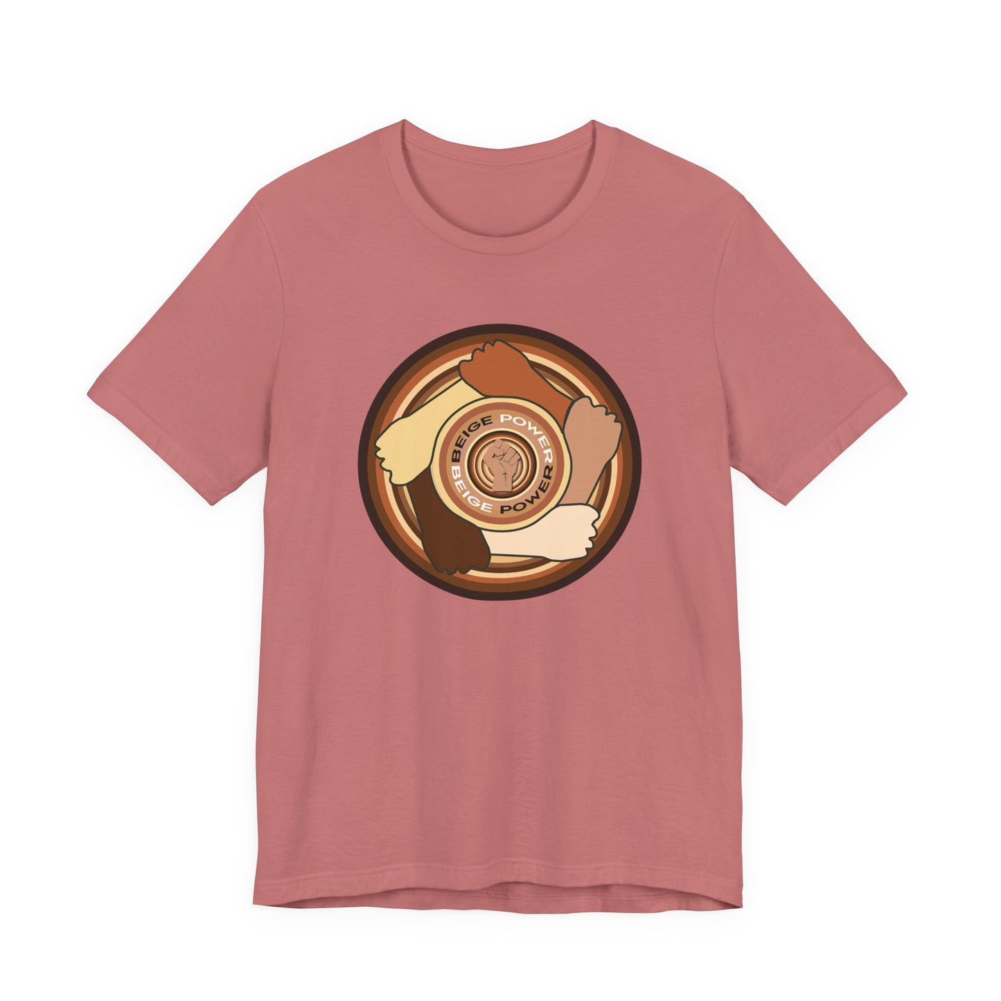 Beige Power T-Shirt Short Sleeve