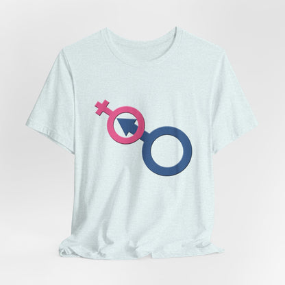 Man In Woman T-Shirt Short Sleeve