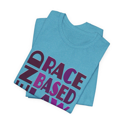 END RACE BASED LAW Purple T-Shirt Short Sleeve