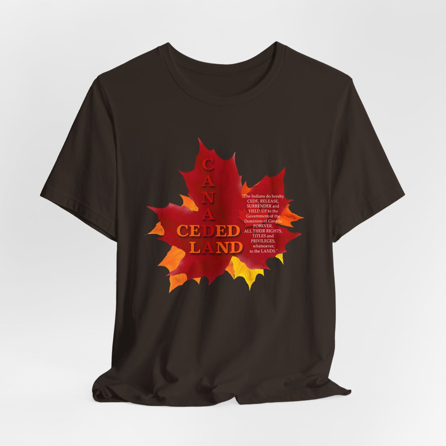 Canada Ceded Land T-Shirt Short Sleeve