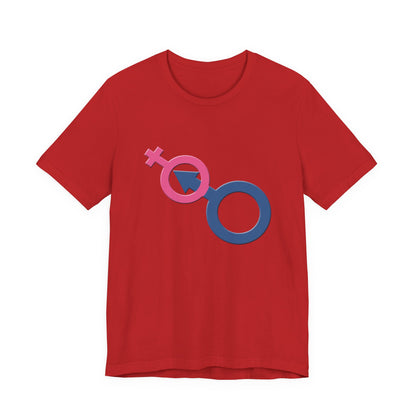 Man In Woman T-Shirt Short Sleeve