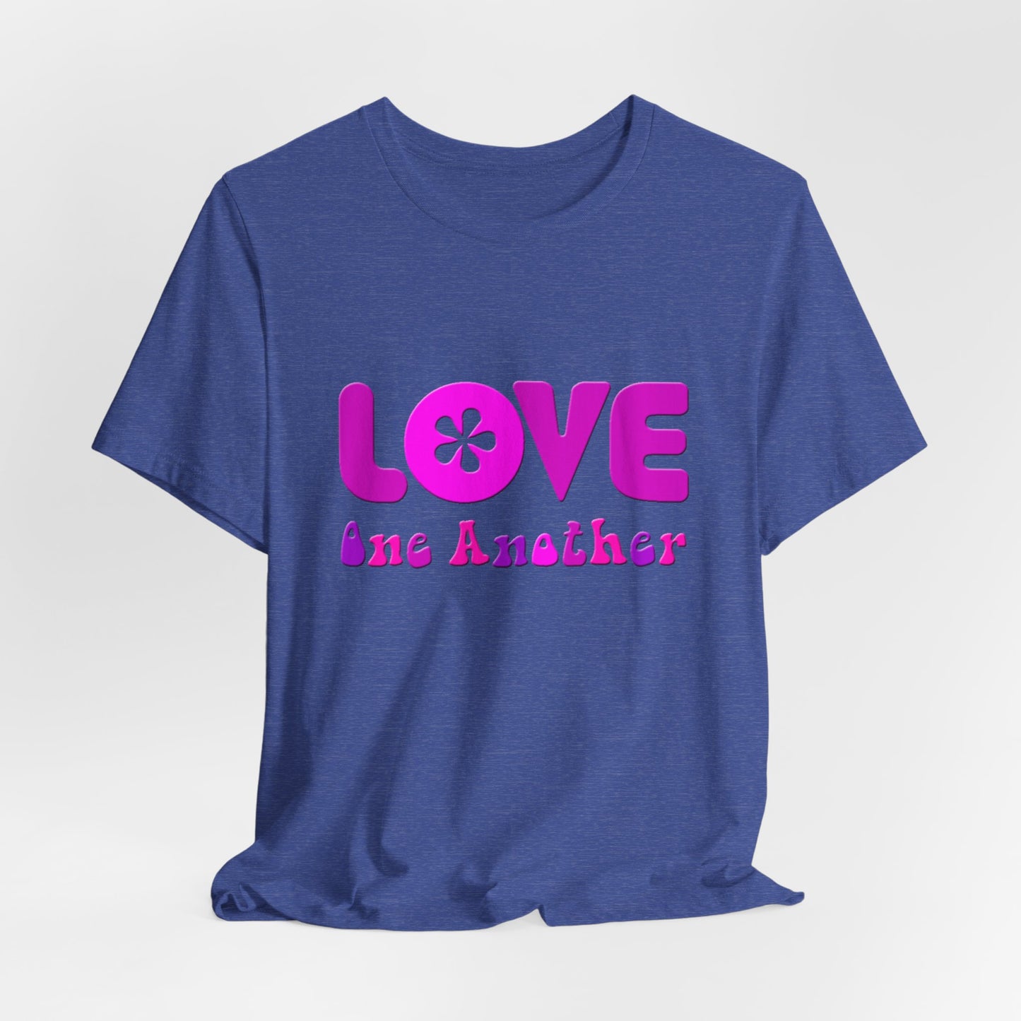 Love One Another Pink T-Shirt Short Sleeve