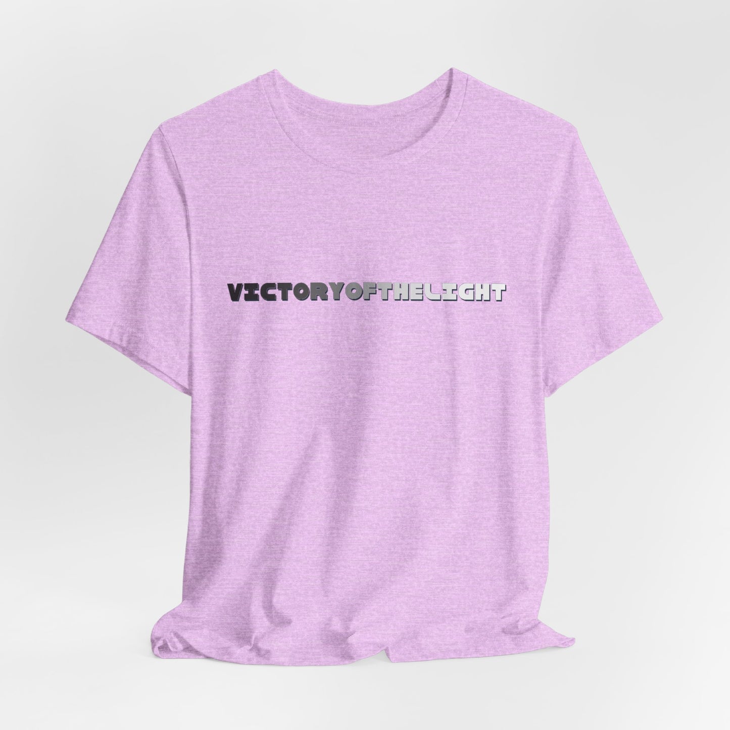 Victory Of The Light Grey Banner T-Shirt Short Sleeve