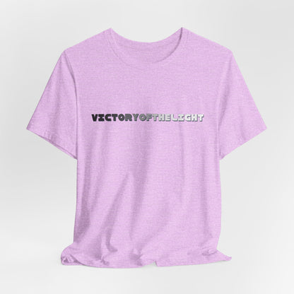 Victory Of The Light Grey Banner T-Shirt Short Sleeve