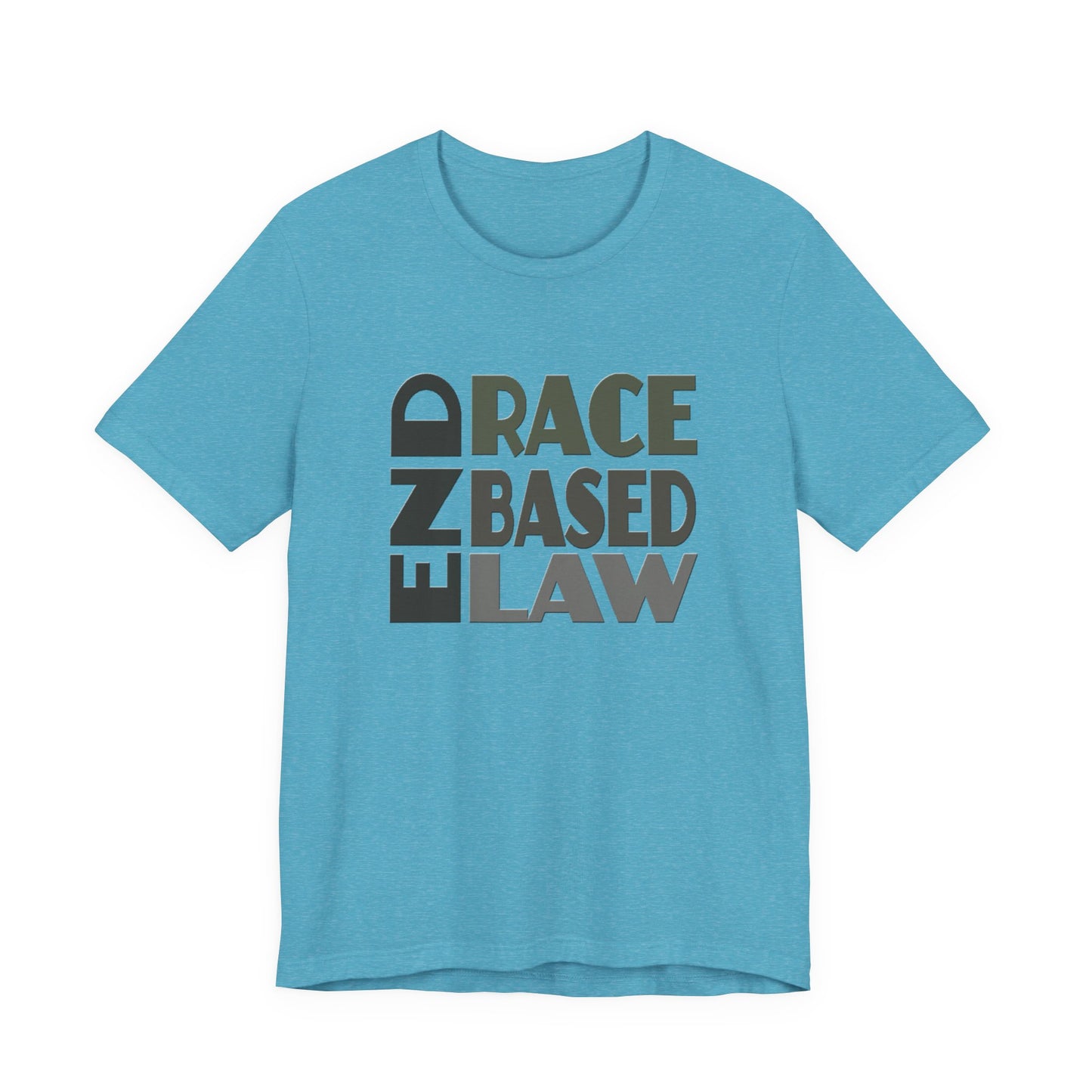 END RACE BASED LAW Grey T-Shirt Short Sleeve