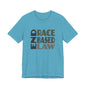 END RACE BASED LAW Grey T-Shirt Short Sleeve
