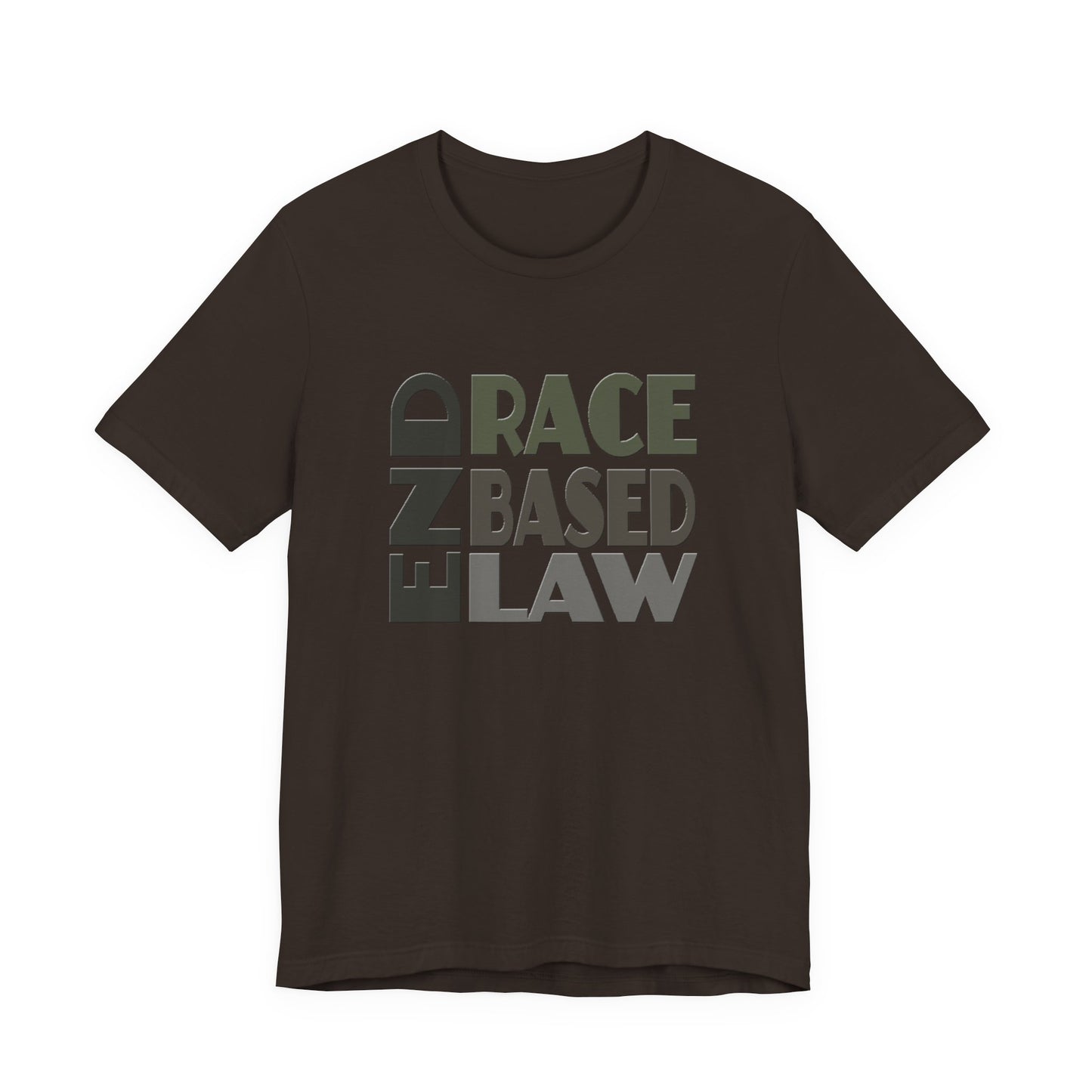 END RACE BASED LAW Grey T-Shirt Short Sleeve
