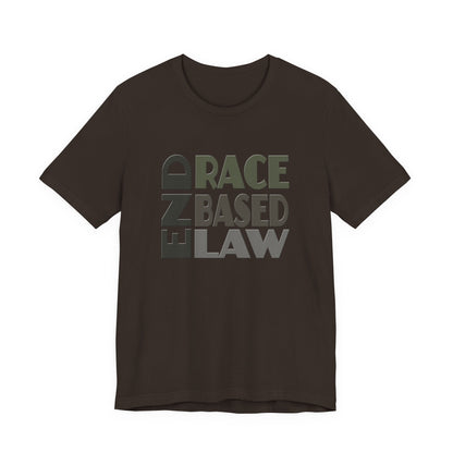 END RACE BASED LAW Grey T-Shirt Short Sleeve