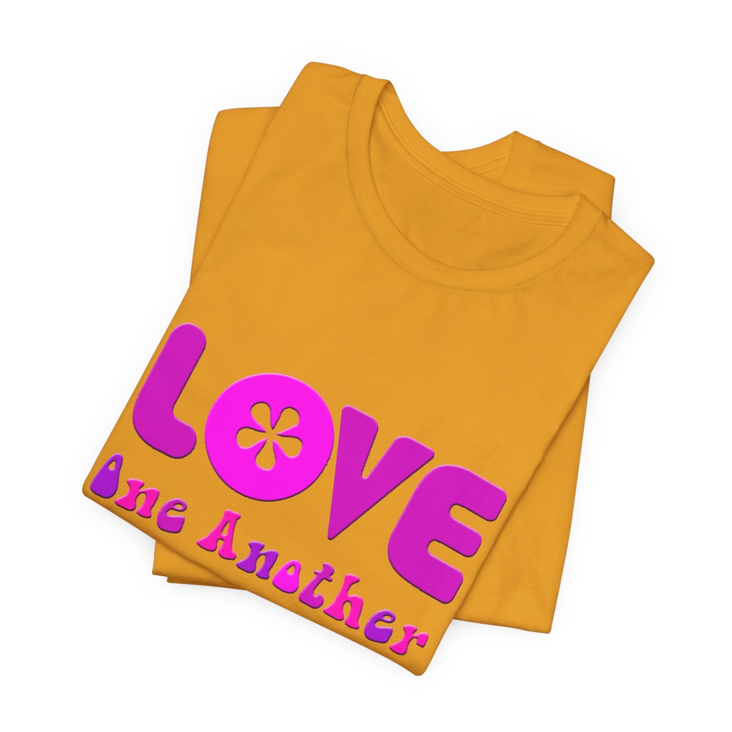 Love One Another Pink T-Shirt Short Sleeve