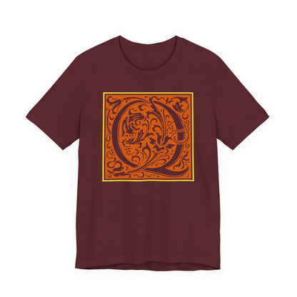 Q Scroll Orange T-Shirt Short Sleeve