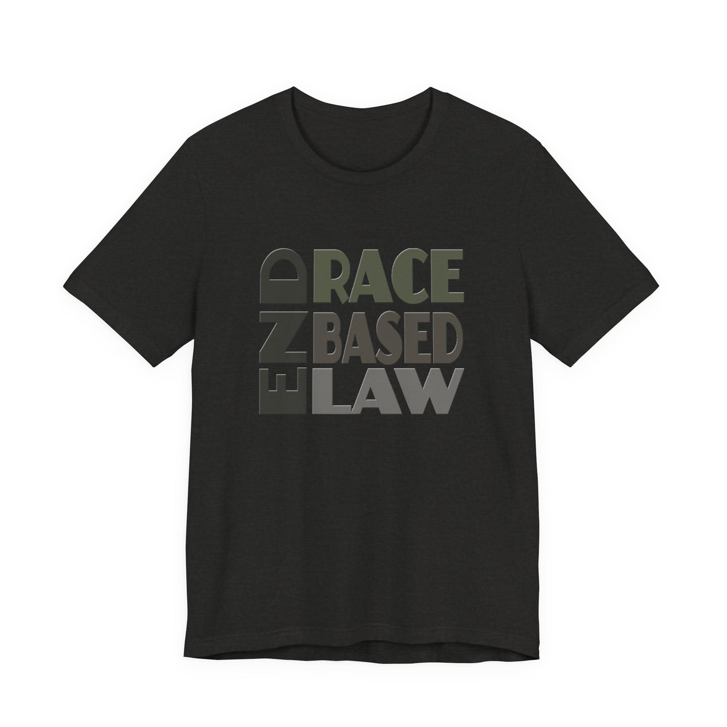 END RACE BASED LAW Grey T-Shirt Short Sleeve