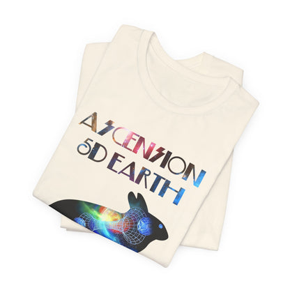 Ascension 5D Earth Rabbit T-Shirt Short Sleeve