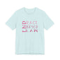 END RACE BASED LAW Slim Pink T-Shirt Short Sleeve