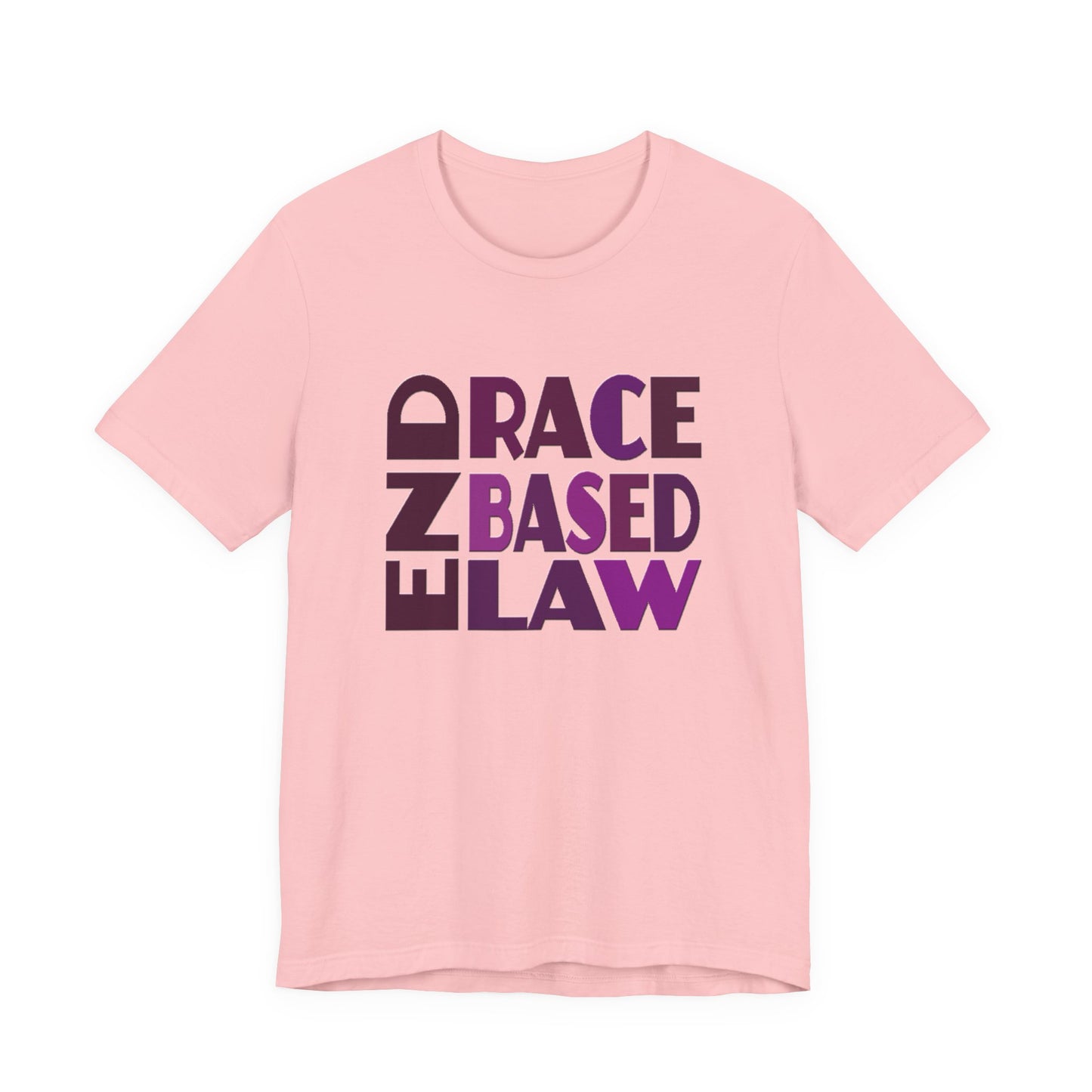 END RACE BASED LAW Purple T-Shirt Short Sleeve