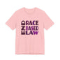 END RACE BASED LAW Purple T-Shirt Short Sleeve