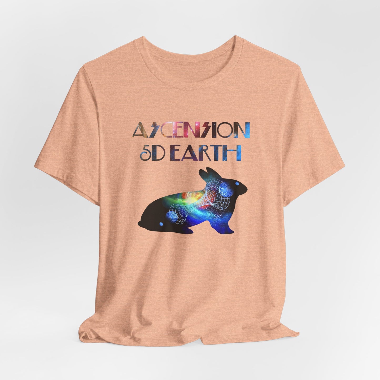 Ascension 5D Earth Rabbit T-Shirt Short Sleeve