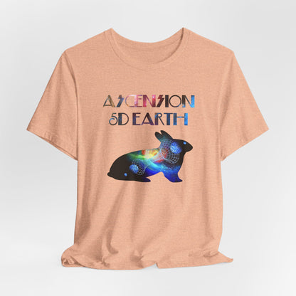 Ascension 5D Earth Rabbit T-Shirt Short Sleeve