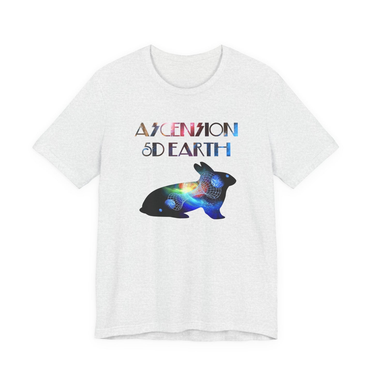 Ascension 5D Earth Rabbit T-Shirt Short Sleeve