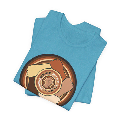 Beige Power T-Shirt Short Sleeve