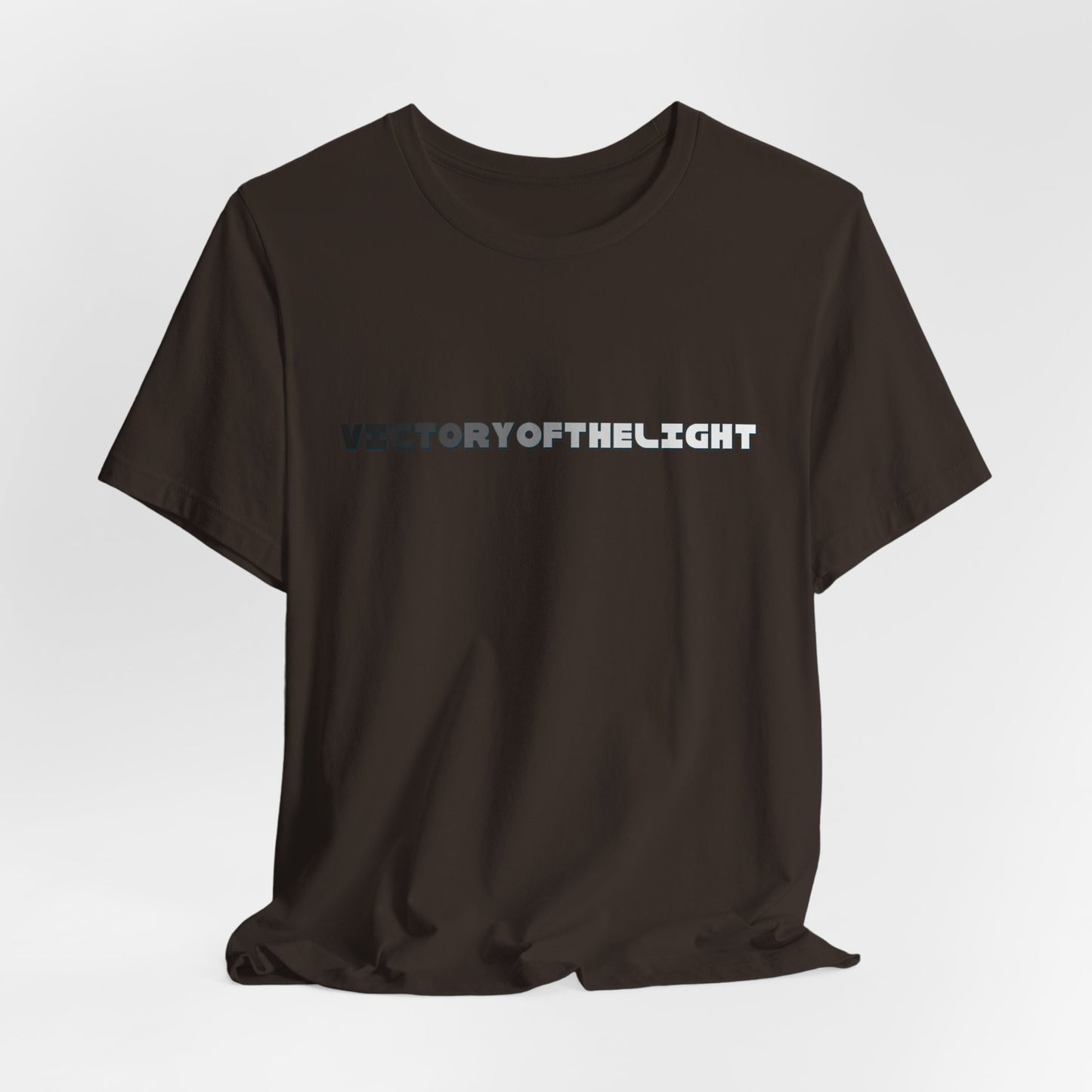 Victory Of The Light Grey Banner T-Shirt Short Sleeve