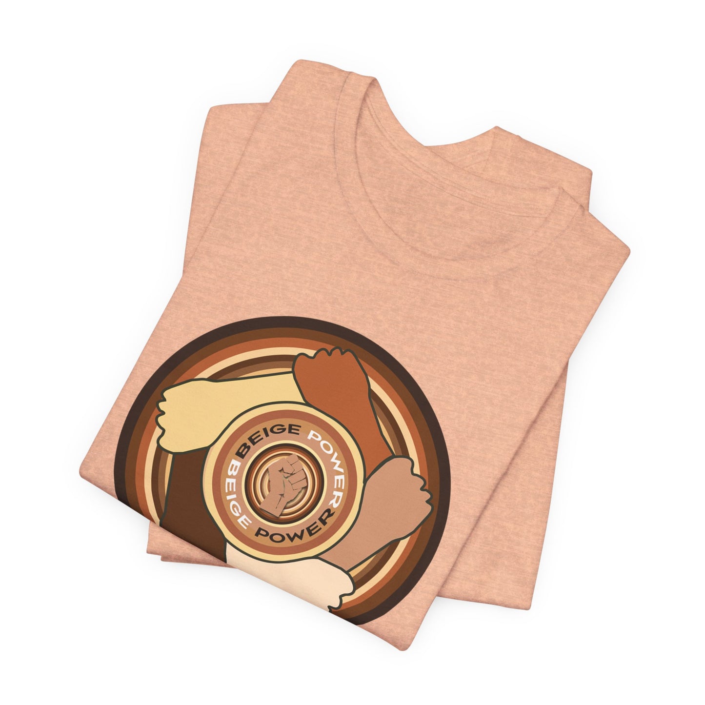 Beige Power T-Shirt Short Sleeve